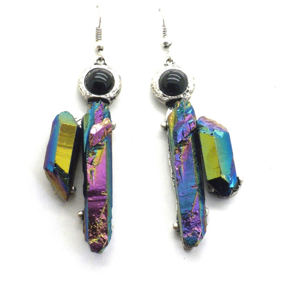 Unique Natura Mica Stone Earrings
